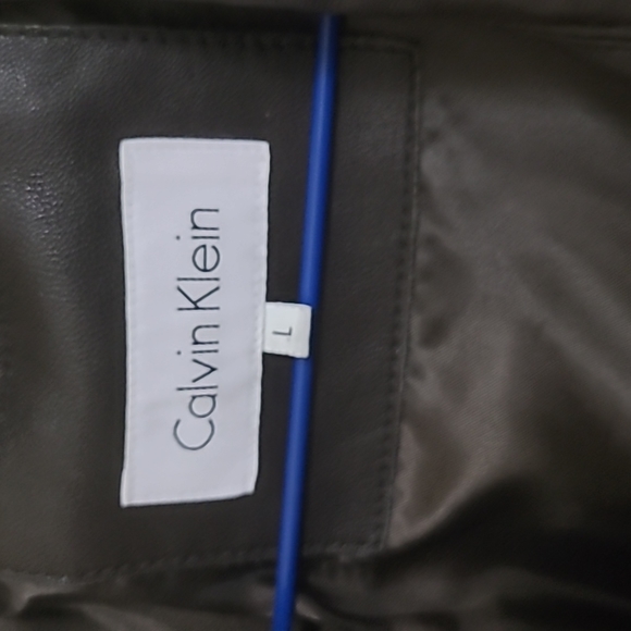 Calvin Klein men's large leather jacket - Picture 3 of 5